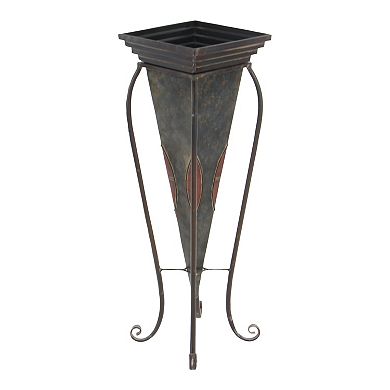 Stella & Eve Brown Rustic Planter Floor Decor 2-piece Set