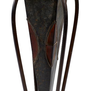 Stella & Eve Brown Rustic Planter Floor Decor 2-piece Set