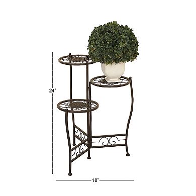 Stella & Eve Tiered Plant Stand Floor Decor 3-piece Set