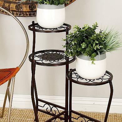 Stella & Eve Tiered Plant Stand Floor Decor 3-piece Set