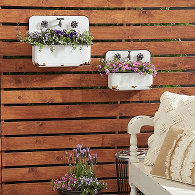 Stella & Eve Farmhouse Planter Wall Decor 2-piece Set