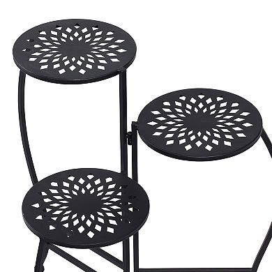 Stella & Eve Black Traditional Plant Stand Floor Decor