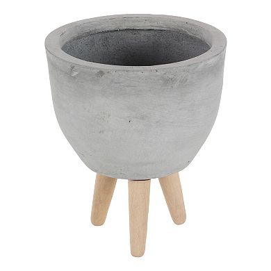 Stella & Eve White Contemporary Planter Floor Decor 3-piece Set