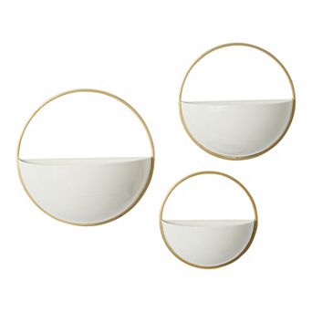 Stella & Eve Circular Planter Wall Decor 3 pc Set