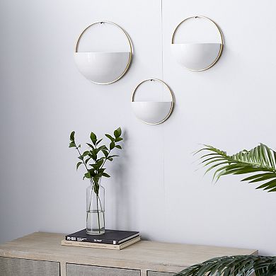 Stella & Eve Circular Planter Wall Decor 3-piece Set