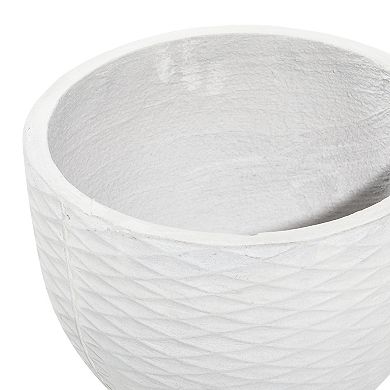 Stella & Eve Textured Contemporary Planter Floor Decor 2-piece Set