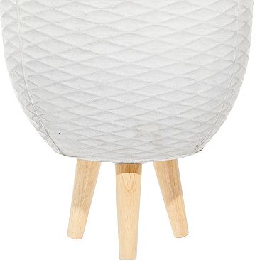 Stella & Eve Textured Contemporary Planter Floor Decor 2-piece Set