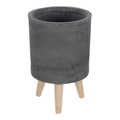 Stella & Eve Black Contemporary Planter Floor Decor 3-piece Set