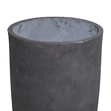 Stella & Eve Black Contemporary Planter Floor Decor 3-piece Set