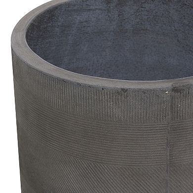 Stella & Eve Contemporary White Planter Floor Decor 2-piece Set