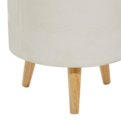 Stella & Eve Contemporary White Planter Floor Decor 2-piece Set