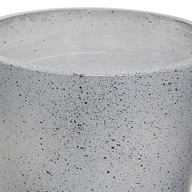Stella & Eve White Speckled Contemporary Planter Floor Decor 2-piece Set