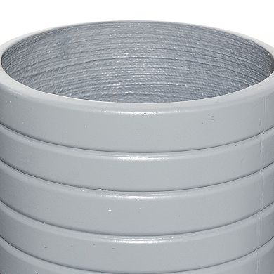 Stella & Eve Textured Gray Contemporary Planter Floor Decor 3-piece Set