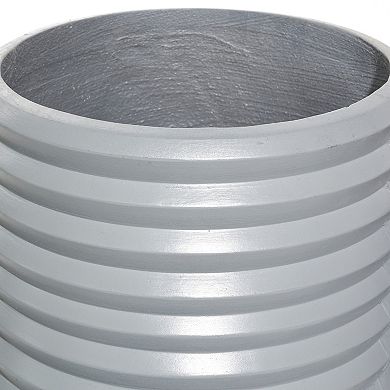 Stella & Eve Textured Gray Planter Floor Decor 3-piece Set