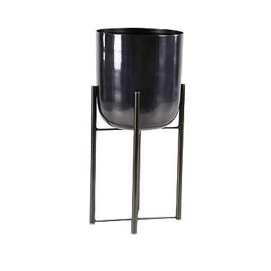 Stella & Eve Metallic Planter Floor Decor 2-piece Set