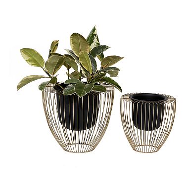 Stella & Eve Contemporary Planter Table Decor 2-piece Set