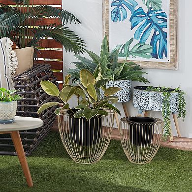 Stella & Eve Contemporary Planter Table Decor 2-piece Set