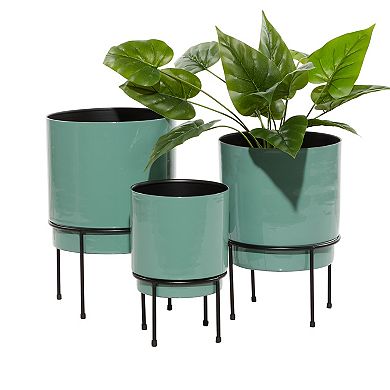 Stella & Eve Round Planter Floor Decor 3-piece Set