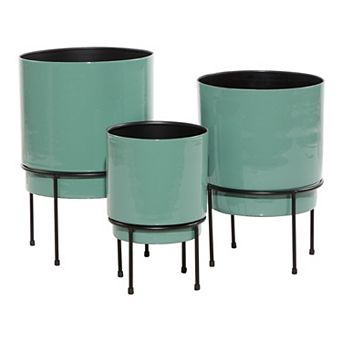 Stella & Eve Round Planter Floor Decor 3 pc Set