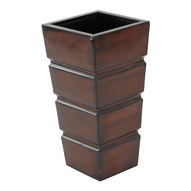 Stella & Eve Brown Rustic Planter Floor Decor 3-piece Set