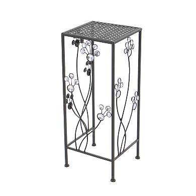 Stella & Eve Floral Traditional Plant Stand Floor Decor