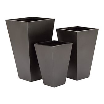 Stella & Eve Tapered Planter Floor Decor 3 pc Set