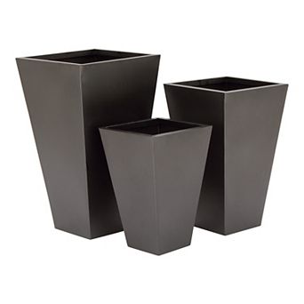Stella & Eve Tapered Planter Floor Decor 3 pc Set