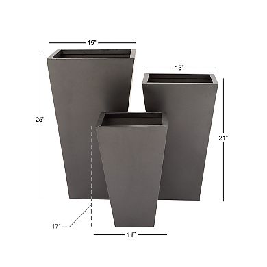 Stella & Eve Tapered Planter Floor Decor 3-piece Set