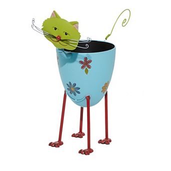 Stella & Eve Multicolor Farmhouse Cat Planter Floor Decor