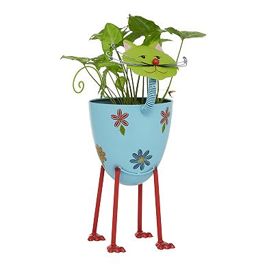 Stella & Eve Multicolor Farmhouse Cat Planter Floor Decor