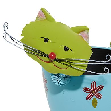 Stella & Eve Multicolor Farmhouse Cat Planter Floor Decor