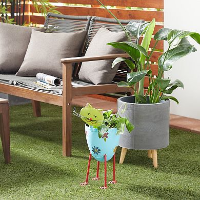 Stella & Eve Multicolor Farmhouse Cat Planter Floor Decor