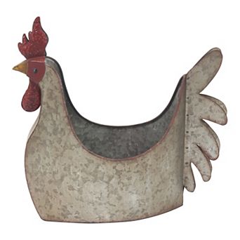 Stella & Eve Chicken Farmhouse Planter Floor Decor