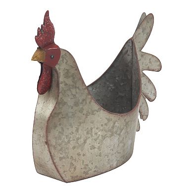 Stella & Eve Chicken Farmhouse Planter Floor Decor