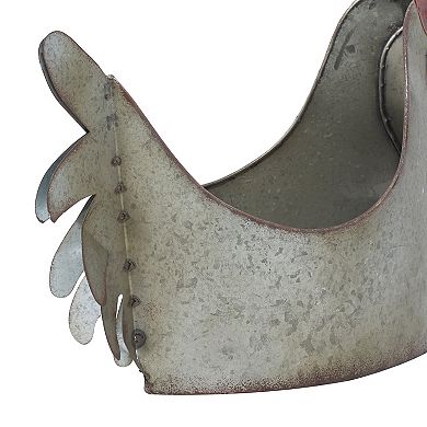 Stella & Eve Chicken Farmhouse Planter Floor Decor