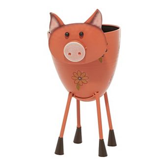 Stella & Eve Pink Pig Planter Floor Decor