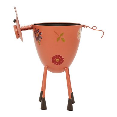 Stella & Eve Pink Pig Planter Floor Decor