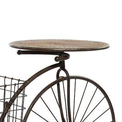 Stella & Eve Farmhouse Bike Plant Stand Floor Decor