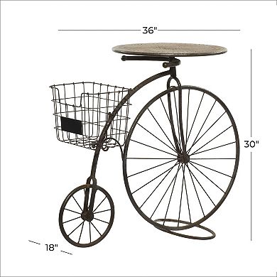 Stella & Eve Farmhouse Bike Plant Stand Floor Decor