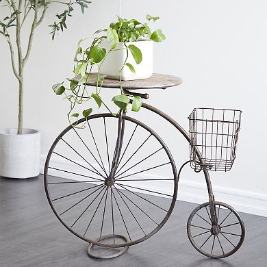 Stella & Eve Farmhouse Bike Plant Stand Floor Decor