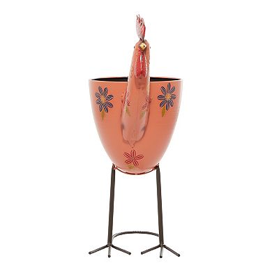 Stella & Eve Chicken Eclectic Planter Floor Decor