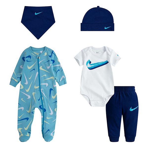 Baby Boy Nike Swooshfetti 5 Piece Apparel Set