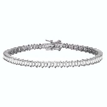 Sterling Silver Cubic Zirconia Tennis Bracelet