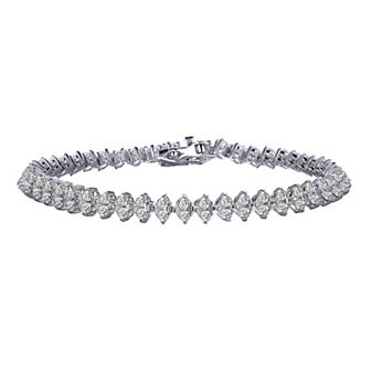 Sterling Silver Cubic Zirconia Tennis Bracelet