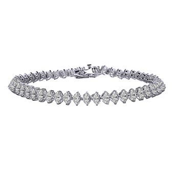 Sterling Silver Cubic Zirconia Tennis Bracelet