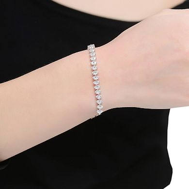 Sterling Silver Cubic Zirconia Tennis Bracelet