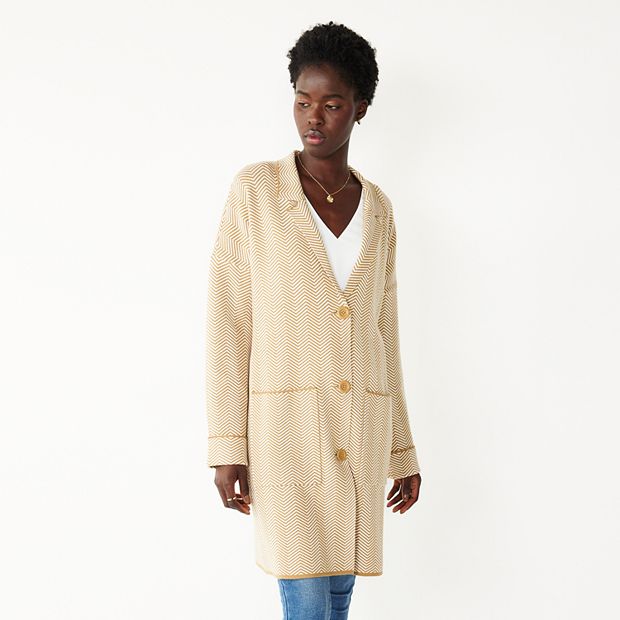 Nine west sale long sweater jacket