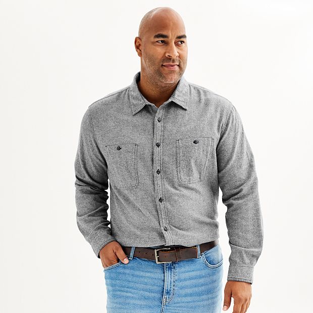 Big mens button hot sale down shirts