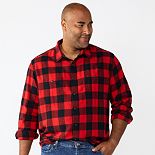 Big & Tall Sonoma Goods For Life® Regular-Fit Flannel Button-Down Shirt