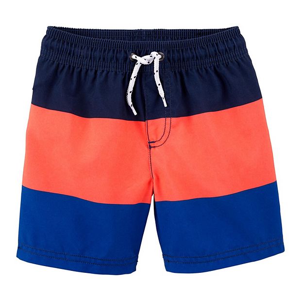 Toddler Boy Carter's Carter's Colorblock Swim Trunks